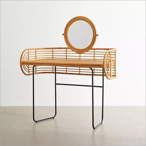 Rattan Side Mirror, Rattan Furniture By UNIQUE HANDICRAFTS