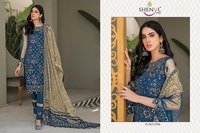 Shenyl Fab Maryams Gold Georgette With Embroidery Pakistani Suit Catalog