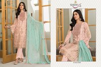 Shenyl Fab Maryams Gold Georgette With Embroidery Pakistani Suit Catalog