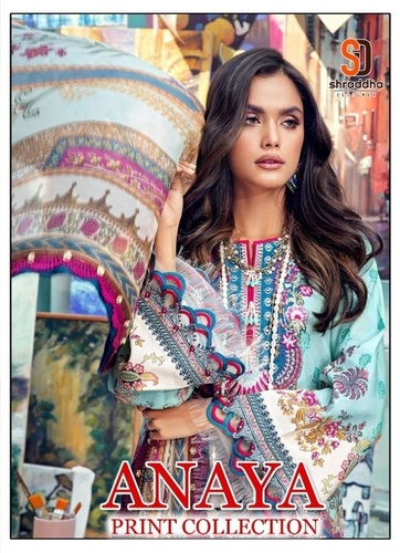 Shradda Designer Anaya Print Collection Lawn Print Pakistani Dress Material Catalog