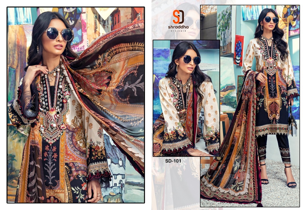 Shradda Designer Anaya Print Collection Lawn Print Pakistani Dress Material Catalog