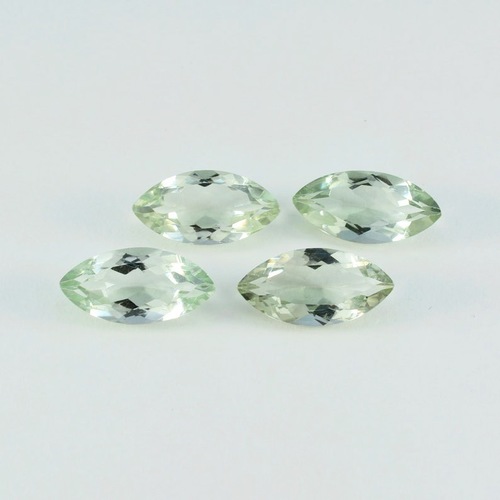 4x8mm Green Amethyst Faceted Marquise Loose Gemstones