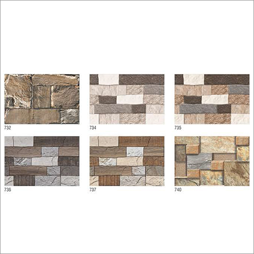 Glossy Elevation 3D Outdoor Tiles