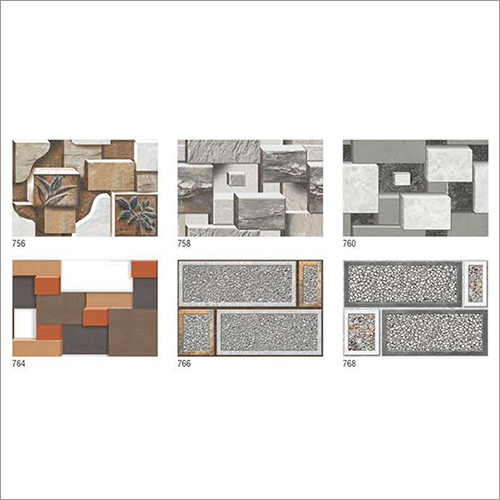 Glossy Elevation 3D Digital Outdoor Tiles