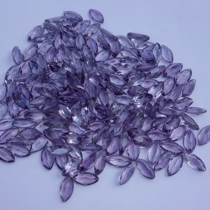 2.5x5mm Brazil Amethyst Faceted Marquise Loose Gemstones