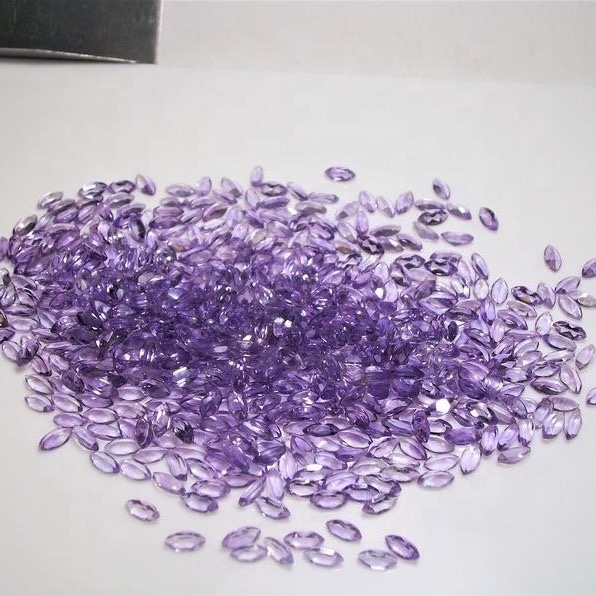 2.5x5mm Brazil Amethyst Faceted Marquise Loose Gemstones
