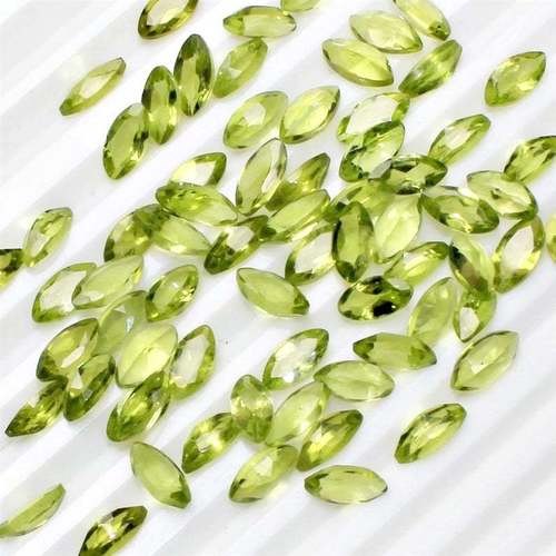 2x4mm Peridot Faceted Marquise Loose Gemstones