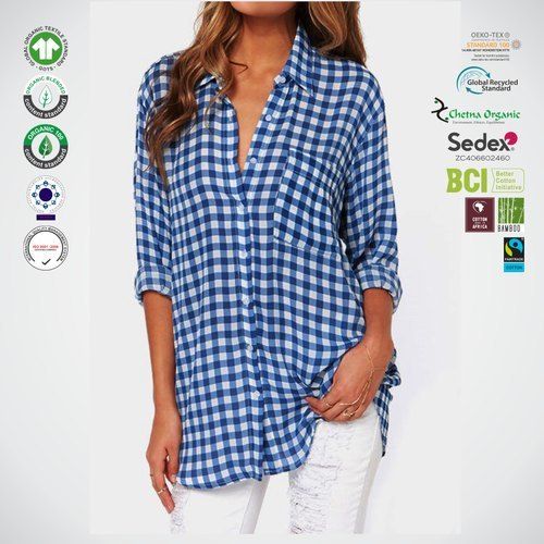 Organic Cotton Ladies Printed Top