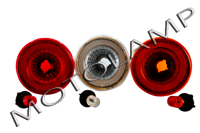 Round Shaped Bus Tail Lamp 009 Drl - Body Material: Polycarbonate & Abs Plastic