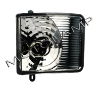 Side Indicator Canter Jumbo - Plastic, 140x60x50mm, Amber | Halogen Bulb, Ip65, Shock Resistant