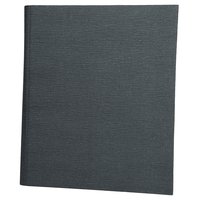 Comma Abaca - A4 Size - 1.5 inch - 2D Ring Binder File (Black)