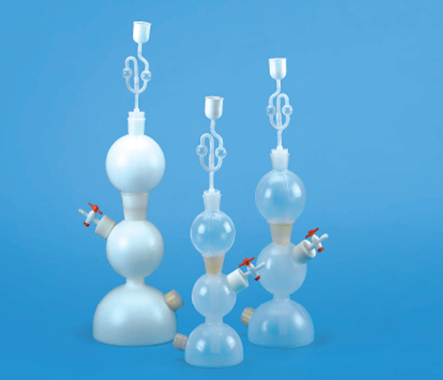 Tarsons Kipps Apparatus - PP Material 2 Kg Weight 230V Voltage | White Cylinders for Hydrogen Sulphide Preparation and Storage