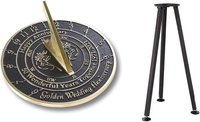 50th Golden 2021 Wedding Anniversary Sundial With Stand