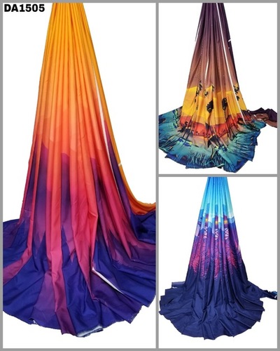 Striking Digital Print Design on Rayon Slub Fabric