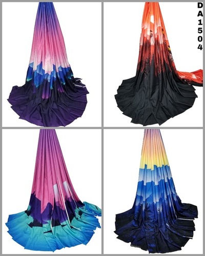 Rayon Slub Digital Print Fabric