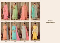 Azara Radhika Blossom Vol 2 Cotton Print With Work Dress Material Catalog