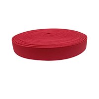 20MM Shoe Elastic S-4 150 BLOOD RED PANTONE 18- 1763 TPG HIGH RISK RED