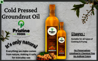 Cold Pressed Groundnut Oil - 100% Pure, 1l/2l/5l/15l/35l Sizes | Unrefined, No Chemicals, Small Batch Production, Natural Antioxidants