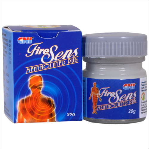 CNI-WACH Firesens Pain Balm - Nutmeg & Eucalyptus Oil 20 gm Grey | Analgesic Rub for Arthritis Headaches Muscular Aches Sprains Insect Bites