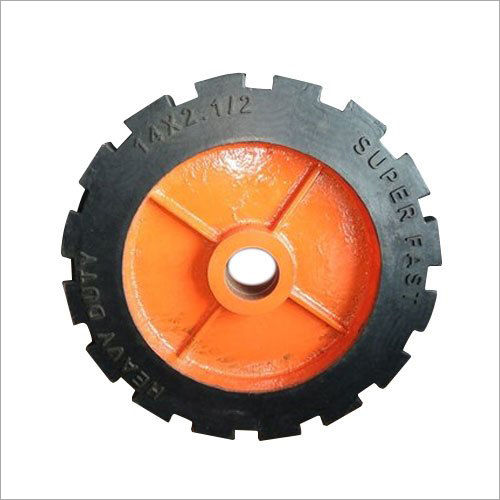 14 Inch Rubber Trolley Caster Wheel