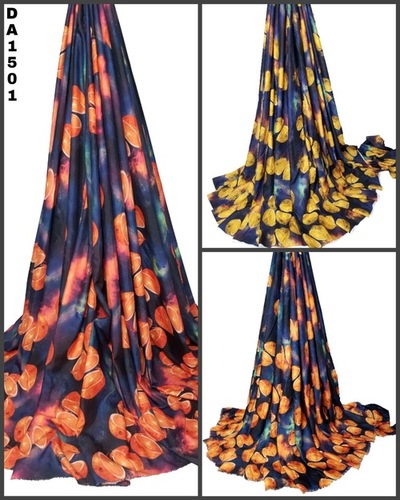 Fruity Digital Print Design On Rayon Slub Fabric