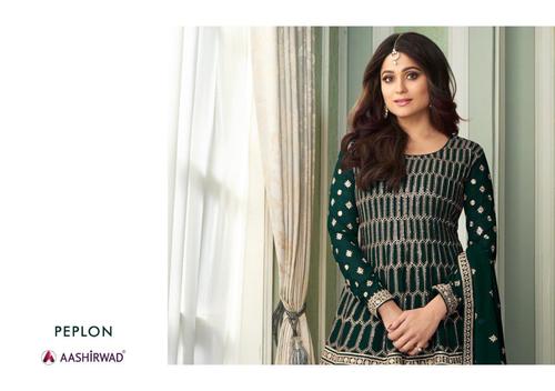 Peplon Designer Suits - Color: As Per Catalogue