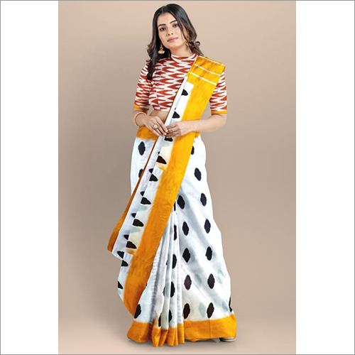 Casual Ladies Dotted Print Sarees