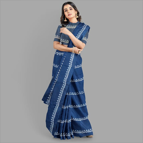 Blue Ladies Party Wear Sarees