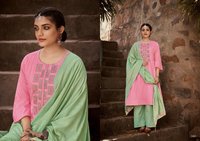 Stuffy Fashion Anokhi Jam Satin With Fancy Embroidery Work Suits Catalog