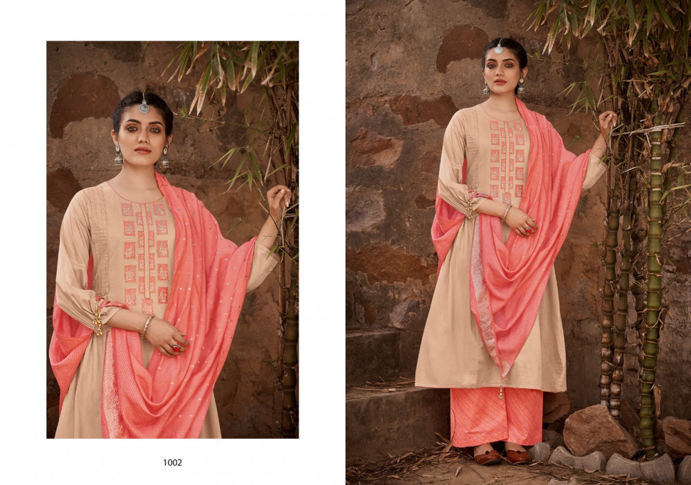 Stuffy Fashion Anokhi Jam Satin With Fancy Embroidery Work Suits Catalog