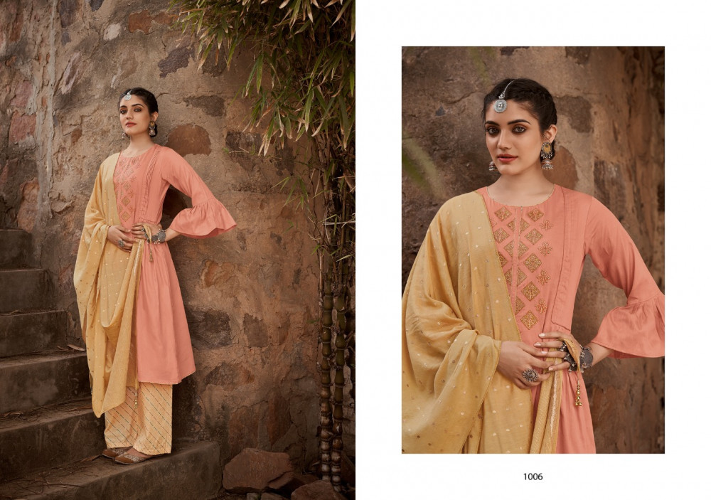Stuffy Fashion Anokhi Jam Satin With Fancy Embroidery Work Suits Catalog