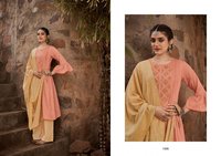 Stuffy Fashion Anokhi Jam Satin With Fancy Embroidery Work Suits Catalog