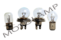 Headlight Bulb - Glass, Metal | 25mm Dimensions, 12v Voltage, 35w Wattage, Bayonet Base, Halogen Type For Automotive Headlight Illumination
