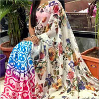 Chanderi Cotton Printed Saree