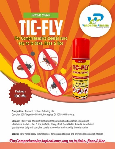 Tic Fly Spray Veterinary Product