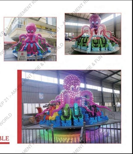 FRP Round Octopus Turntable Ride, For Malls, Capacity: 16 Person