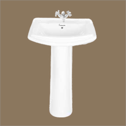 22x16 Inch Simi Pedestal Wash Basin