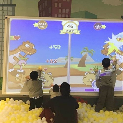 Plastic Wall Throw Ball Projection, For Indoor