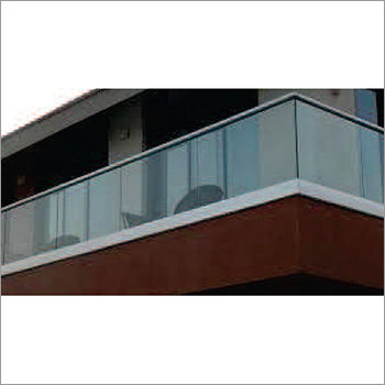 Aluminium Railing With Glass