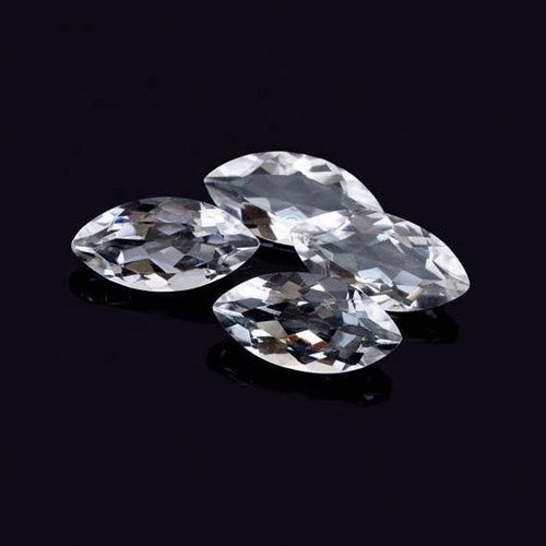 4X8mm White Topaz Faceted Marquise Loose Gemstones