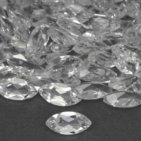 5x10mm White Topaz Faceted Marquise Loose Gemstones