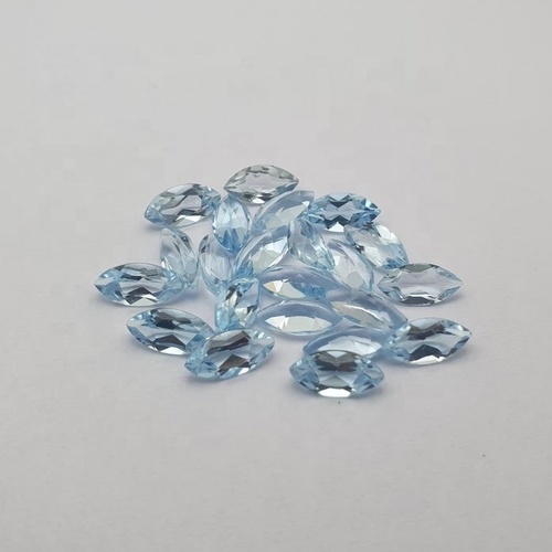 2.5x5mm Sky Blue Topaz Faceted Marquise Loose Gemstones