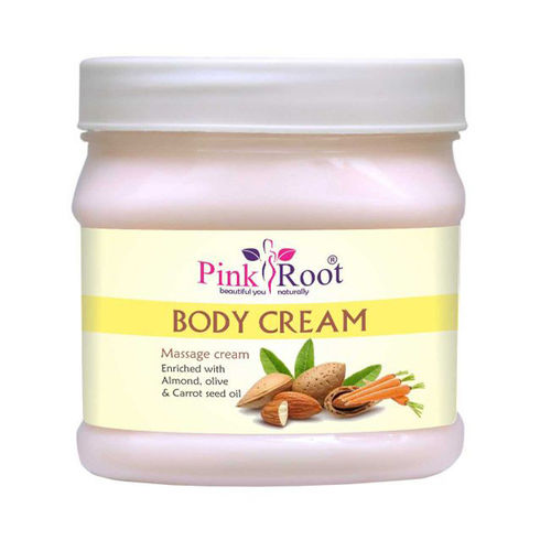 Pink Root Body Massage Cream Enriched With Almond, Olive & Carrot Seed Oil 500Gm Age Group: All Age Group