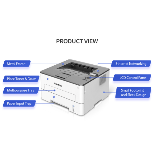 Pantum P3500DN Monochrome A4 Size, Auto Duplex, Laser Printer