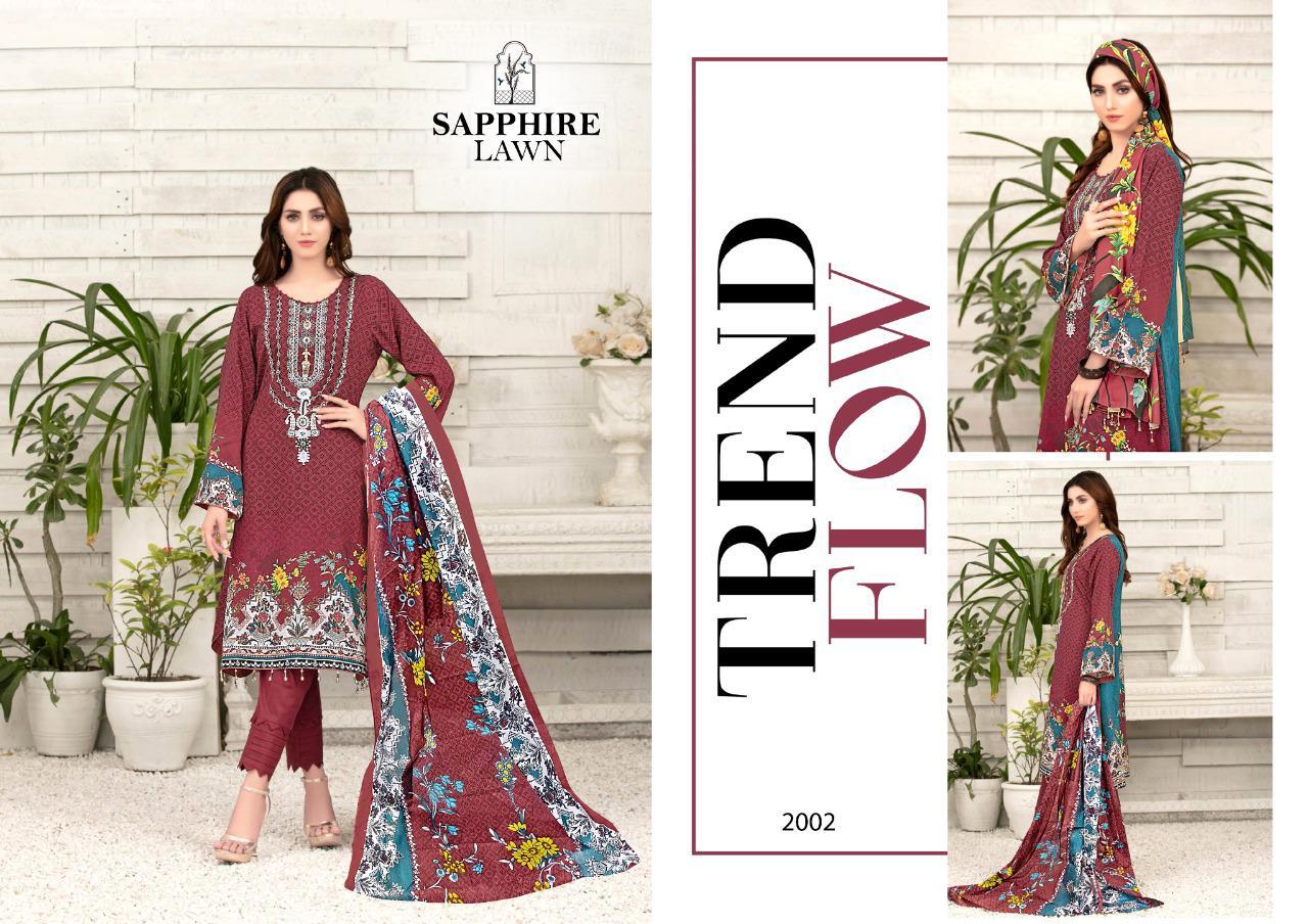 Sapphire Lawn Vol 2 Lawn Karachi Printed Dress Material Catalog