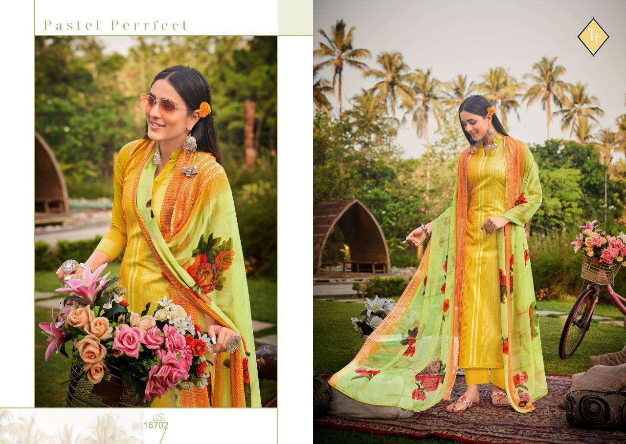Tanishk Fashion Tesla Lawn Cambric Printed Dress Material Catalog