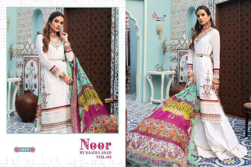 Shree Fab Noor By Saadia Asad Vol 3 Cotton Pakistani Salwar Suit Catalog