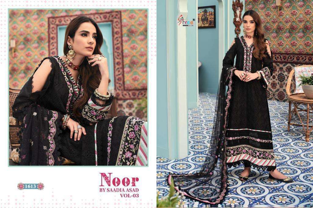 Shree Fab Noor By Saadia Asad Vol 3 Cotton Pakistani Salwar Suit Catalog