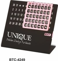 Black & Rose Gold Perpetual Calendar With Month
