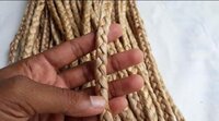 Handmade Jute Braid - Jute, 1 Meter Length, 15mm Diameter | Brown Color, Closely Knitted Texture, Ideal For Carpets And Decoration